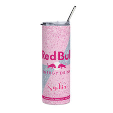 Personalised Pink Bull Tumbler