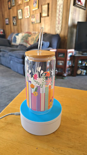 Clear glass tumbler with - clear,