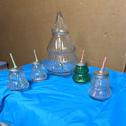 5pc glass drinking - glass,