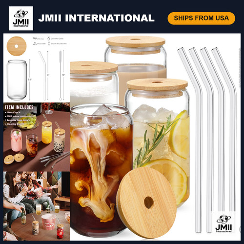 4pcs 16oz drinking glass set - 16oz,
