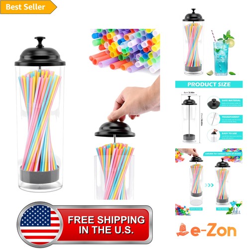 Straw dispenser holder for - straw,