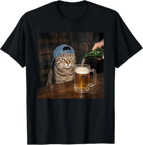 Funny cat drinking beer hat - funny,