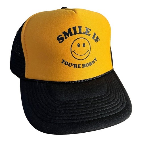 Funny trucker hat smile - funny,
