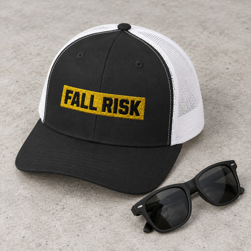 Fall risk embroidered - fall, college