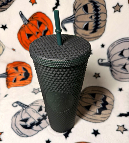 Textured black plastic tumbler - textured,