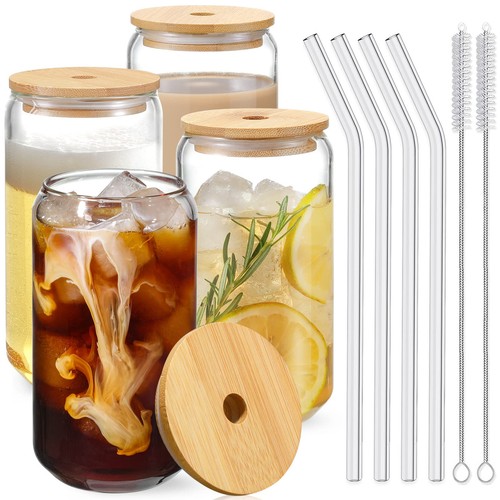 Drinking glasses with bamboo - glasses,