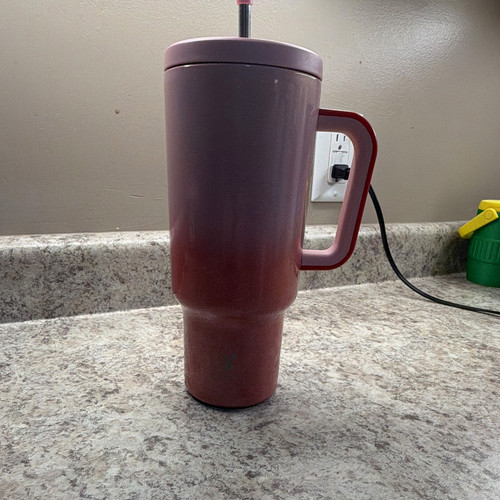 Pink insulated plastic - pink, tumbler