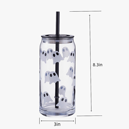 Clear plastic ghost halloween - clear,