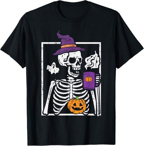 Skeleton witch hat - skeleton, drinking