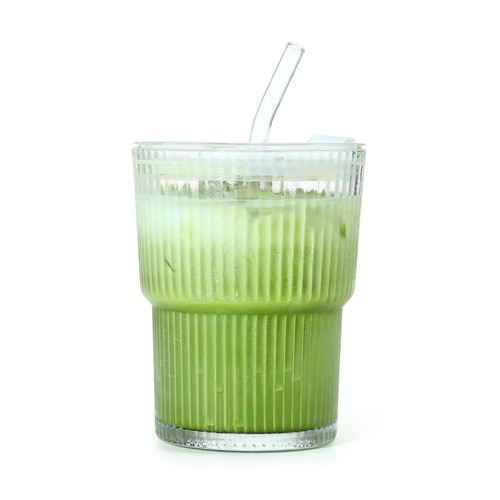Glass matcha cups with - oz,