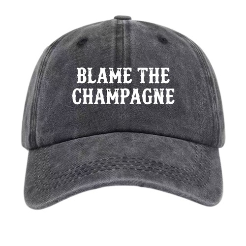 Blame the champagne - blame,