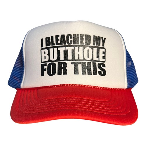 Funny trucker hat - trucker, bleached