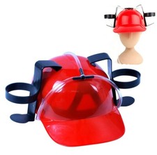 Red Beer Can Drinking Hat