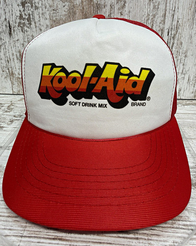 Kool aid trucker hat - trucker, red/white