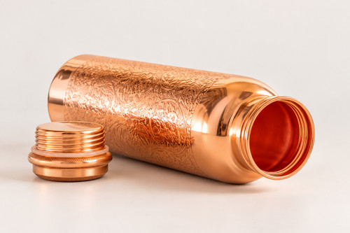 Pure copper water bottle - water,