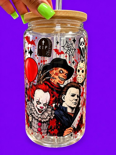 Halloween horror glass - 16,