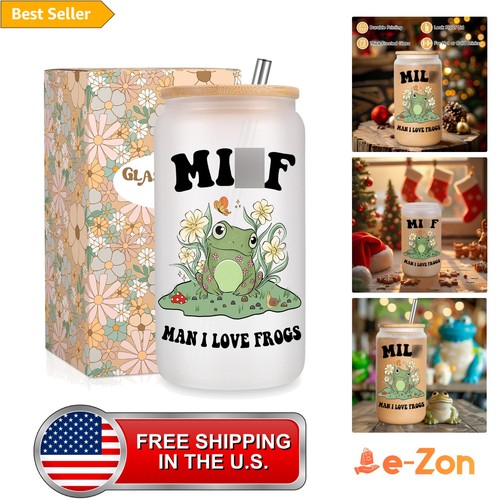 Frog themed cup cute oz - frog, cup,