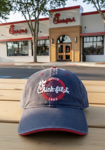 Chick fil embroidered logo - embroidered,