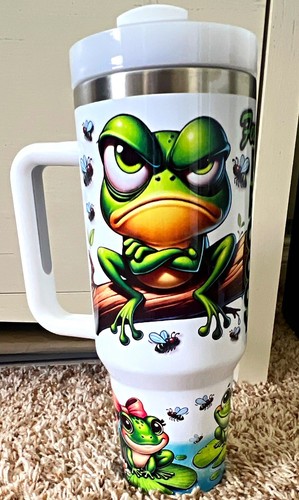 Frog print handled - frog,