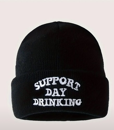 Support day drinking beanie - support,