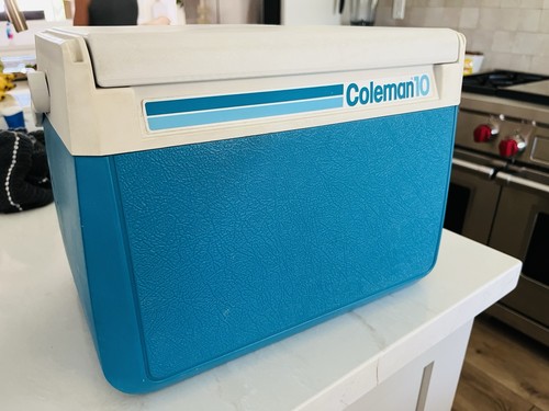 Vtg coleman cooler teal - coleman,