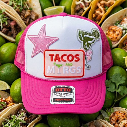 Otto pink white trucker hat - otto,