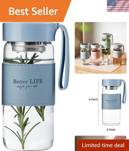 Glass tea bottle oz - bottle, 16